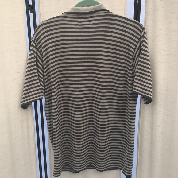 Collared men shirt size L gray & dark gray striped by Katin the pure line - Picture 8 of 10